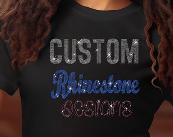 Custom Rhinestone Designs, Modern, Luxury, Stylish Custom Designs, Rhinestone Designs