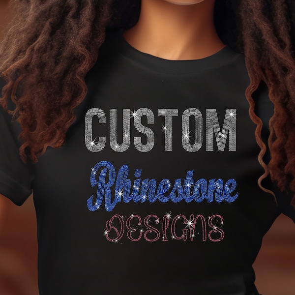 Custom Rhinestone Designs, Modern, Luxury, Stylish Custom Designs, Rhinestone Designs