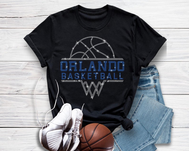Orlando Basketball Sports Team Retro Rhinestone Shirt, Unique Design