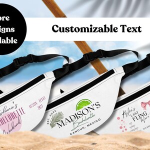 Custom Bachelorette Fanny Packs, Multiple Designs Available, Personalized Bridal Party Gifts, Bachelorette Gift Ideas, Wedding Party Favors