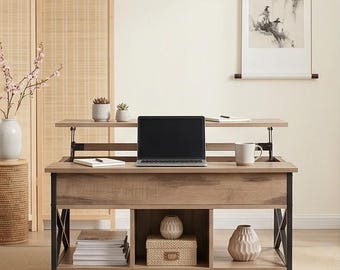 Lift Top Coffee Table with Storage | Modern Living Room Furniture | Functional Lift Up Center Table