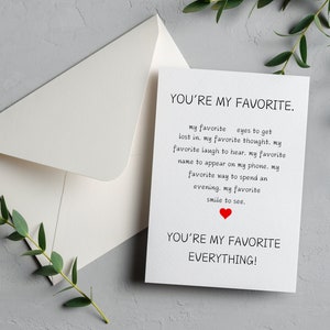 Valentine’s Day Card | Digital Download | Printable Romantic Card for Couples Anniversary Card Just Because