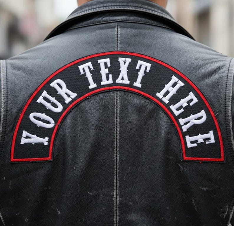 Canada Rocker Patch Top Rocker Custom Embroidered Patch - Top Rocker Motorcycle Biker MC Sew on Patch ...