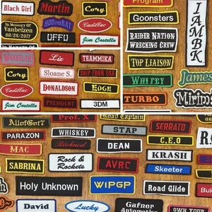 Custom Embroidered Side Rocker Patch - Motorcycle Club Biker MC Sew-On Patches image 13