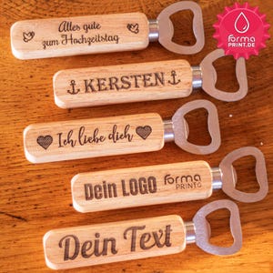 Personalized bottle opener, engraved bottle opener, personalized with name & text, bottle opener engraving gift image 9