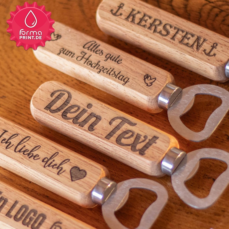 Personalized bottle opener, engraved bottle opener, personalized with name & text, bottle opener engraving gift image 3