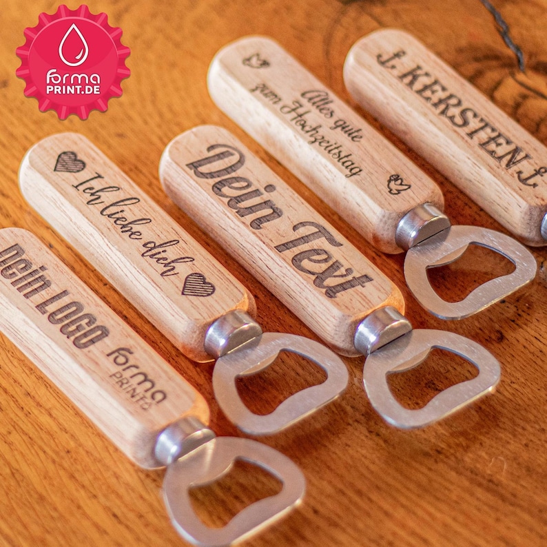 Personalized bottle opener, engraved bottle opener, personalized with name & text, bottle opener engraving gift image 2