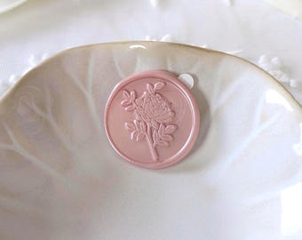 Rose Wax Seal Stickers | Self Adhesive Wedding Envelope Seals for Invitations and Place Cards