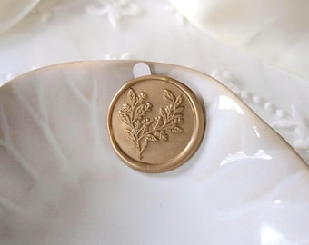 Eucalyptus Wax Seal Stickers | Self Adhesive Wedding Envelope Seals for Invitations and Place Cards