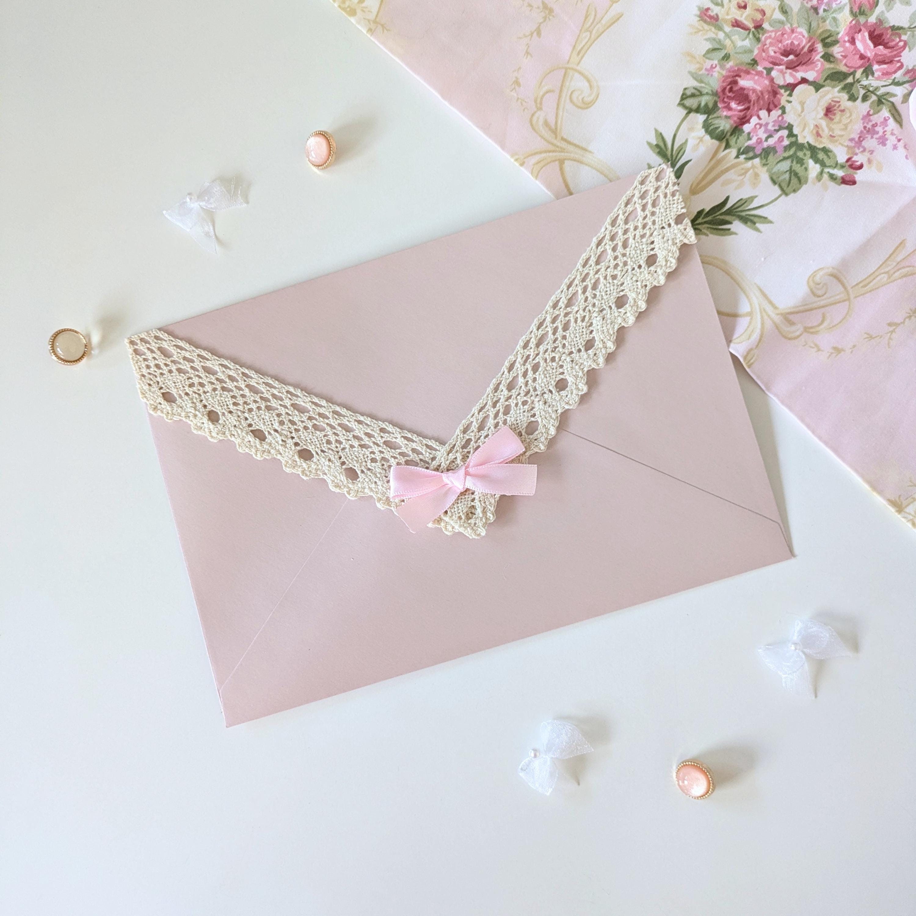 100 X Envelopes B6 - 17.5 X 12.5 Cm - Old Pink - Wet Gluing With Pointed Flap - 120 G/m² - For Weddings, Greeting Cards, Invitations - View #2