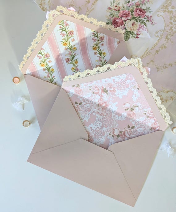 100 X Envelopes B6 - 17.5 X 12.5 Cm - Old Pink - Wet Gluing With Pointed Flap - 120 G/m² - For Weddings, Greeting Cards, Invitations - View #10