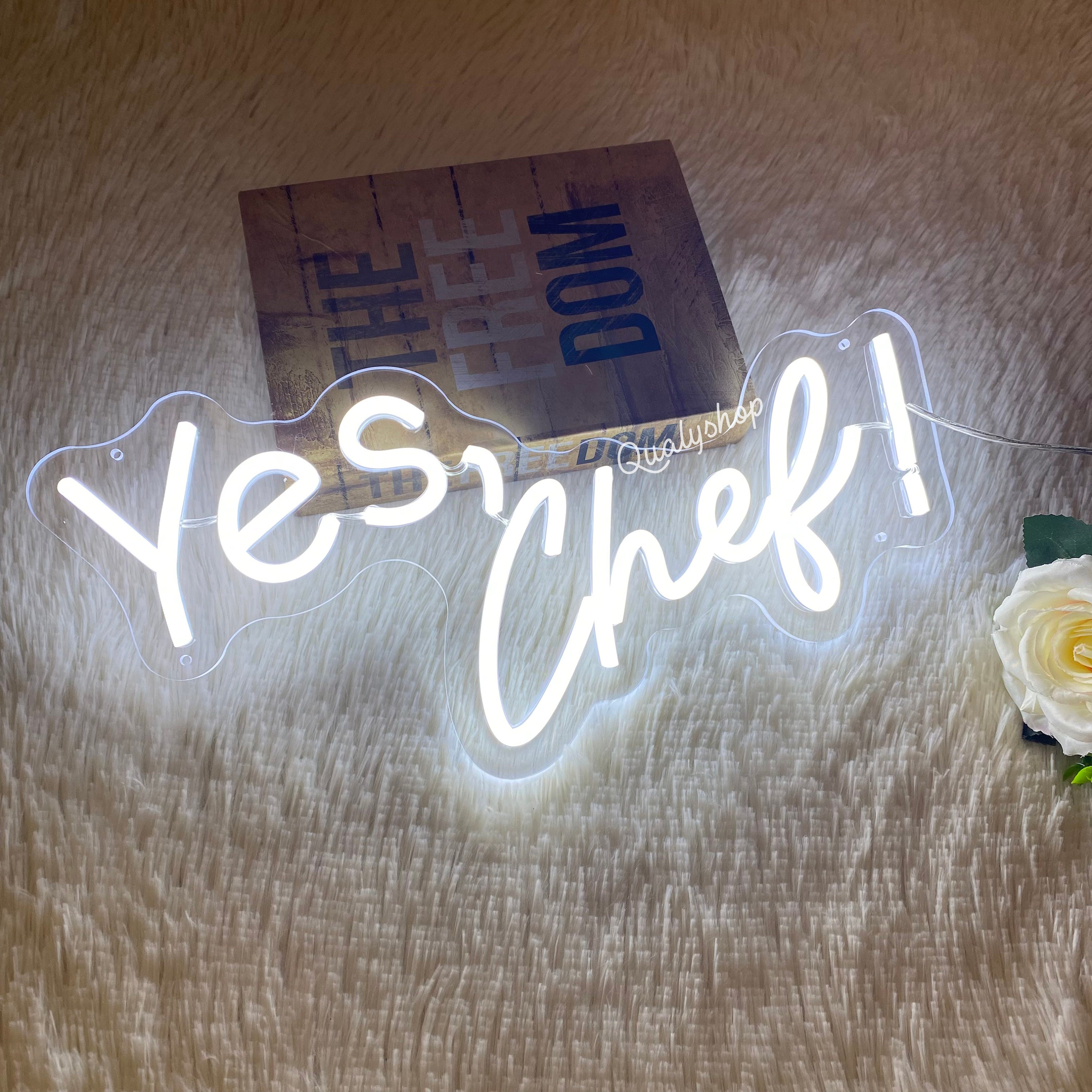 Yes Chef Neon Sign: Handmade LED Kitchen Decor - Etsy