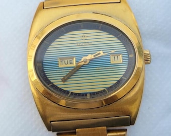 Vintage Zodiac Golden SST 36000 Automatic Men's Watch: Swiss Made