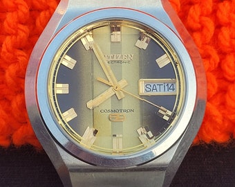 ヴィンテージ シチズン コスモトロン 7802：1970年代 ステンレス