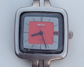 Vintage Seiko Hi Beat Automatic Women's Watch - Red Dial
