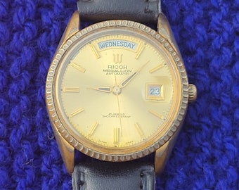 Vintage Ricoh Medallion President Automatic Men's Watch - Etsy