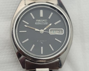 ト*フ様 【ヴィンテージ】SEIKO 5ACTUS 21石 純正ブレス　7019 セイコー SEIKO 5アクタス 5ACTUS レトロ感漂う希少な9面カット
