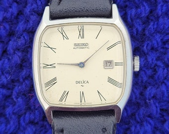 Excellent Vintage Seiko Delica 2415-3060 Automatic Roman