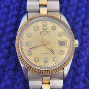 Vintage Sicura by Breitling Automatic 17 Jewels Swiss Made 1970&#39;s Men&#39;s Wrist Watch