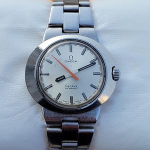 Vintage Omega Geneve Dynamic Ladies Watch: Swiss Made Stainless Steel