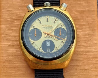 Vintage Citizen Bullhead 67-9020 Fly Back Chronograph Automatic