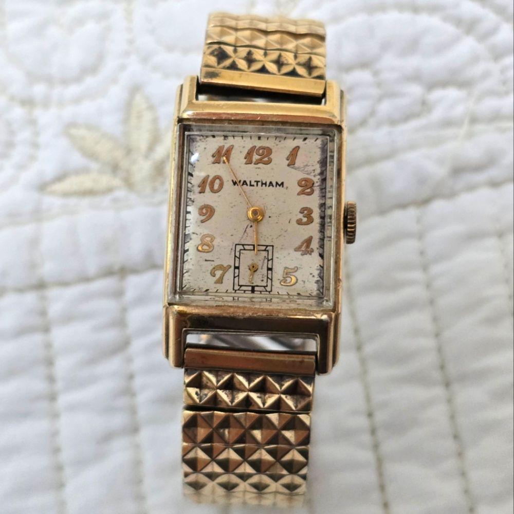 Vintage Waltham Watch 10K Gold-filled 17J Art Deco Original