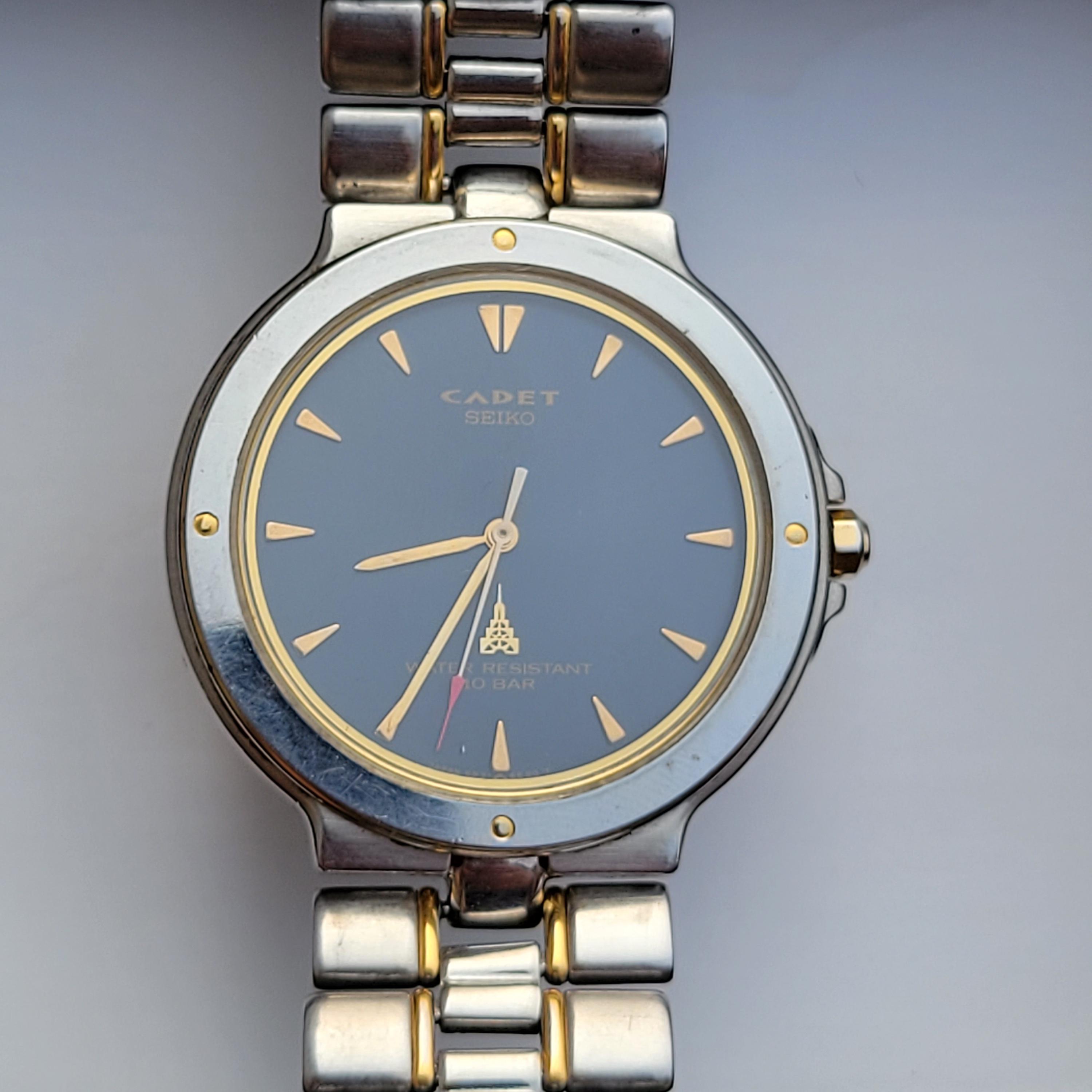 Vintage Seiko Cadet Two-tone Stainless Steel Men's Watch - Etsy