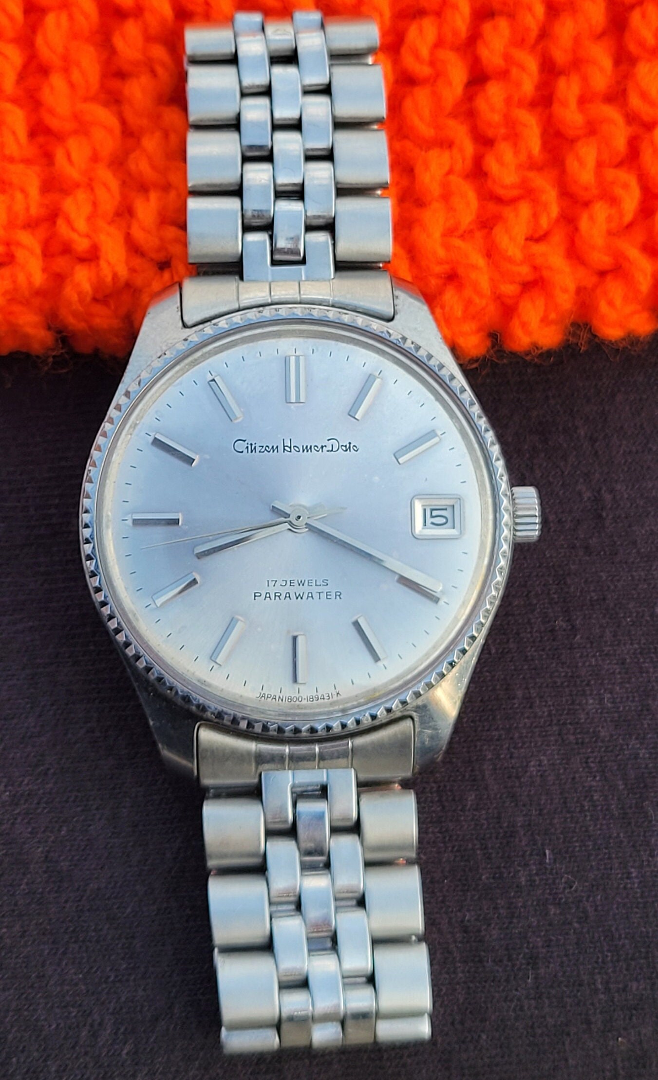 ヴィンテージ シチズン ホーマー デイトウォッチ：フルーテッドベゼル