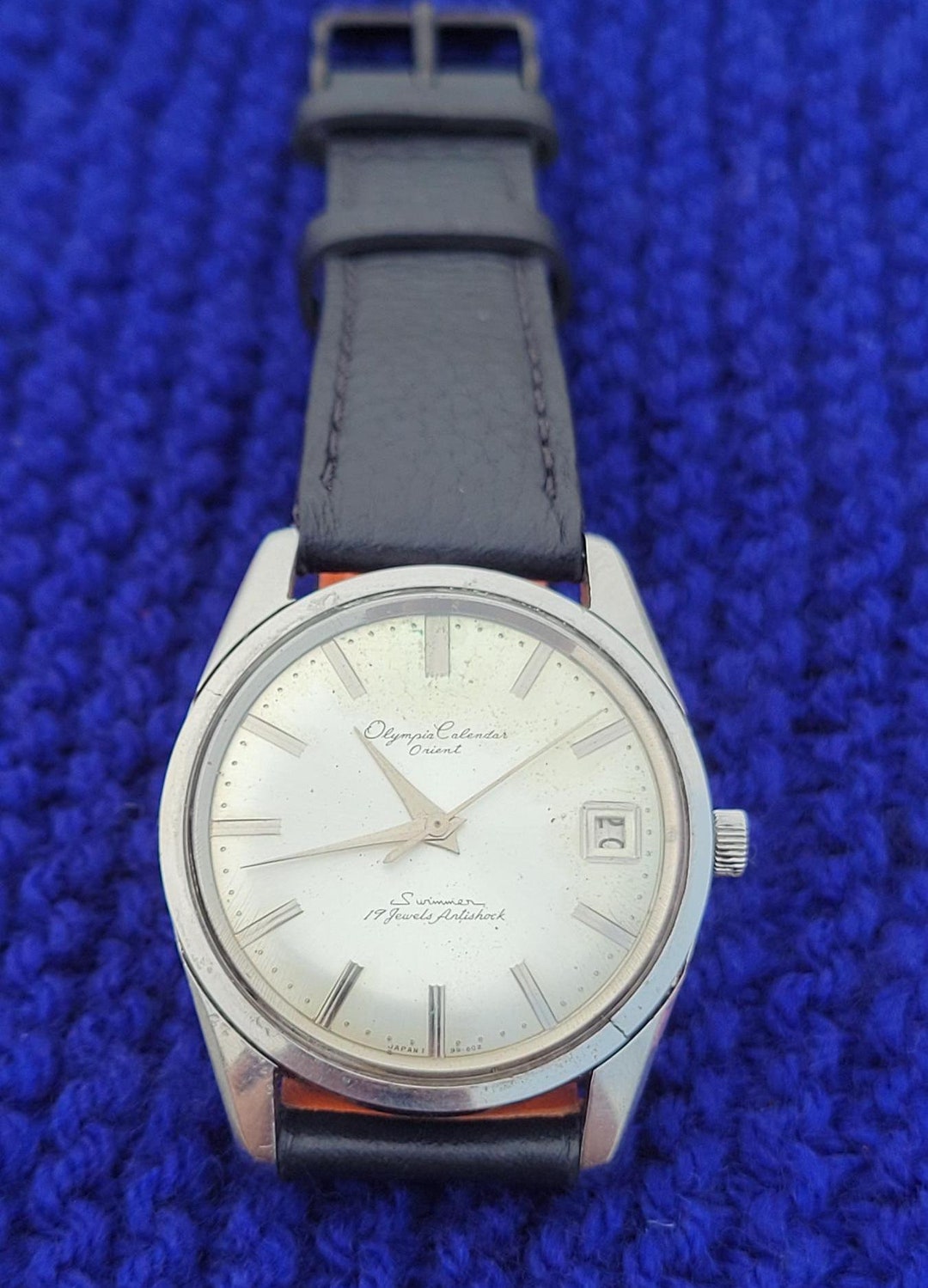 Vintage 1960's Orient Olympia Calendar Swimmer Men's Watch - Etsy