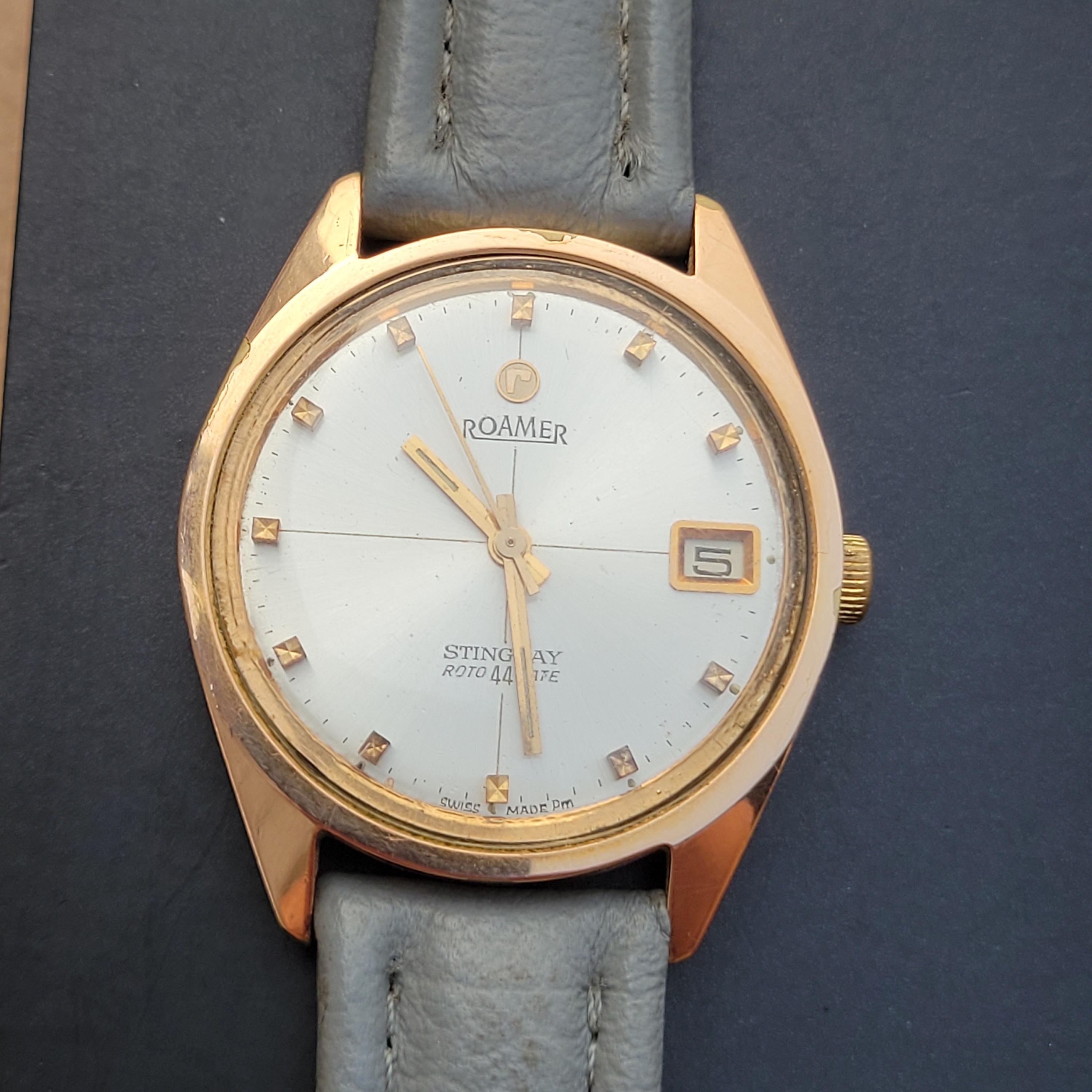 Vintage Roamer Stingray Roto 44 Watch: Swiss Made Self Winding - Etsy