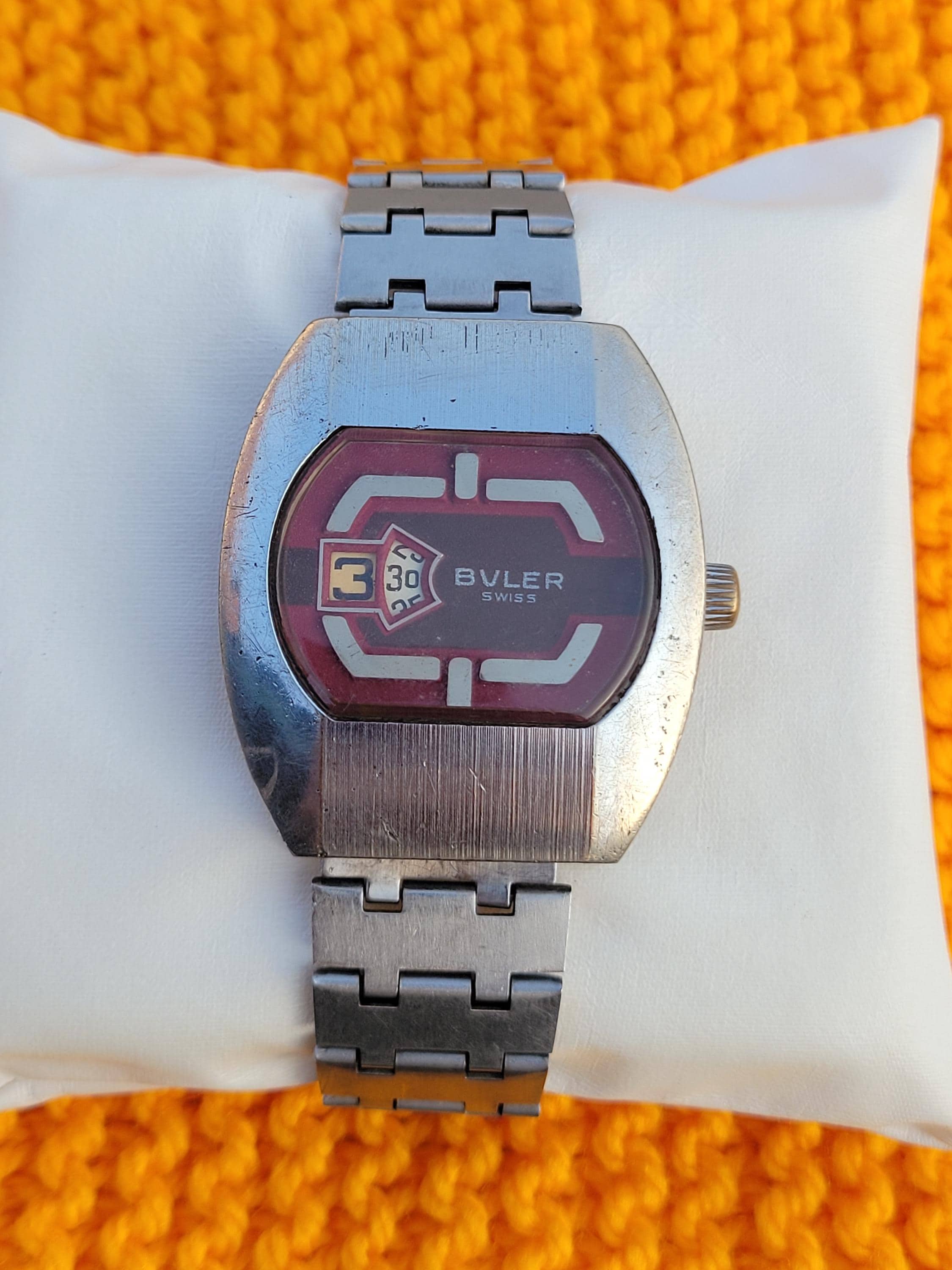 BULER 1970's ヴィンテージ ジャンプアワー SS 機械式腕時計 BULER 1970's ヴィンテージ ジャンプアワー SS 機械式腕時計