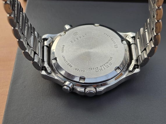 Vintage Seiko Chronograph 7T27-6A50 Tachymeter Bullhead Stainless