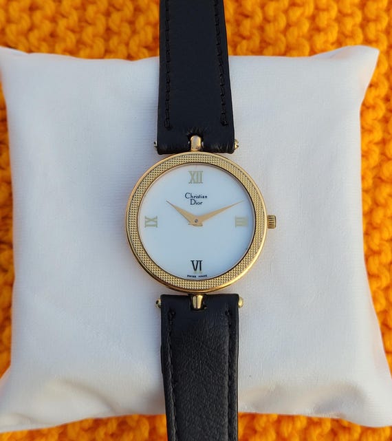 Vintage Christian Dior 3044 Quartz Gold Plated Swiss Made Unisex