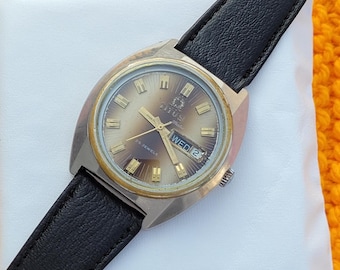 Vintage Solvil Et Titus Automatic Men's Watch: Swiss Made Day/date