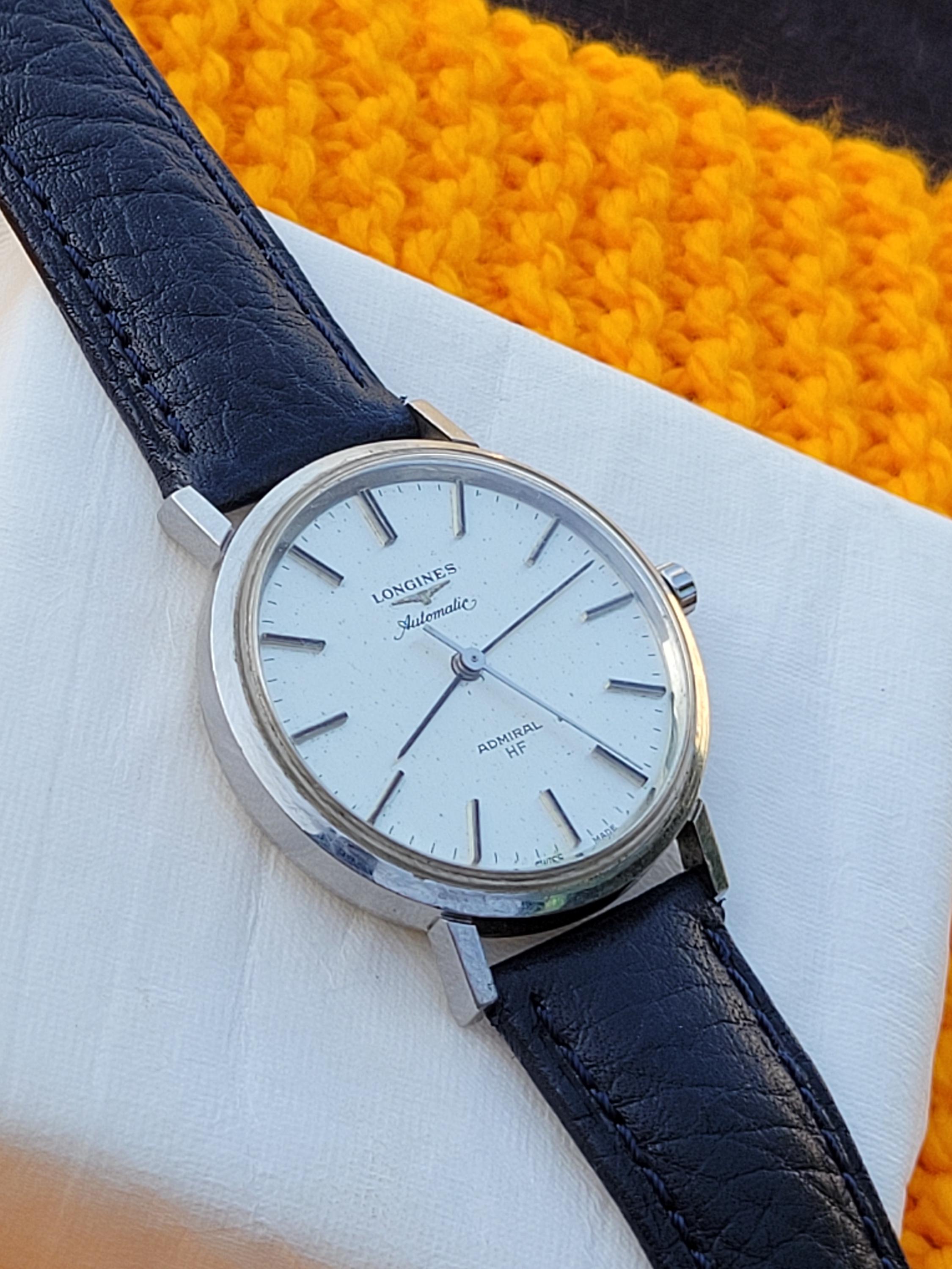 Vintage Longines Admiral HF Automatic Men's Watch: Swiss Made