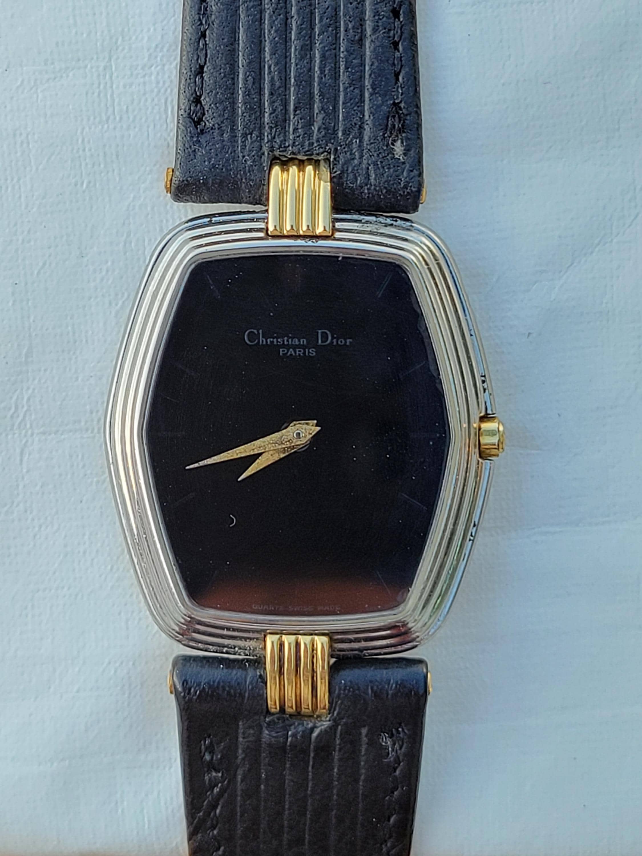 Christian Dior ラ デ ドゥ ディオール 3060 ヴィンテージ Vintage Christian Dior Watch: Swiss Made Gold & Silver Tonneau