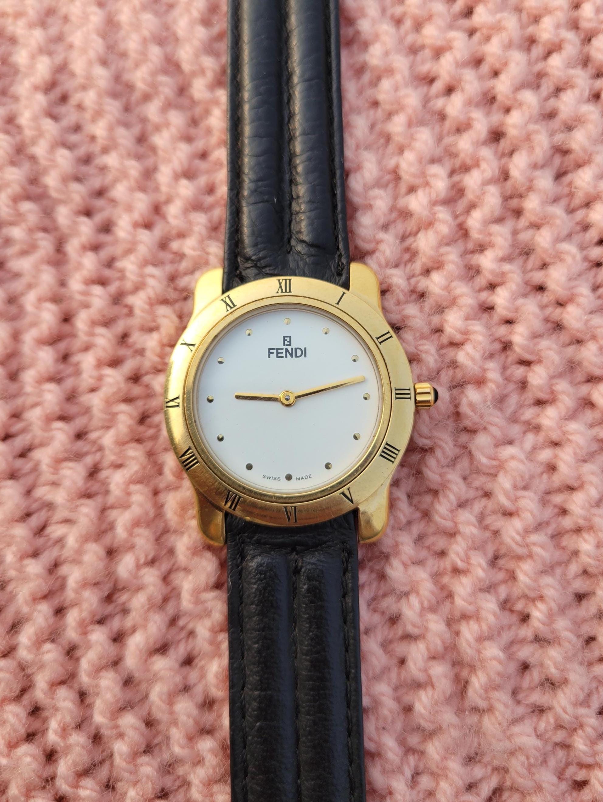 Vintage Fendi Gold Plated Men's Watch: Swiss Made, Rare Design - Etsy