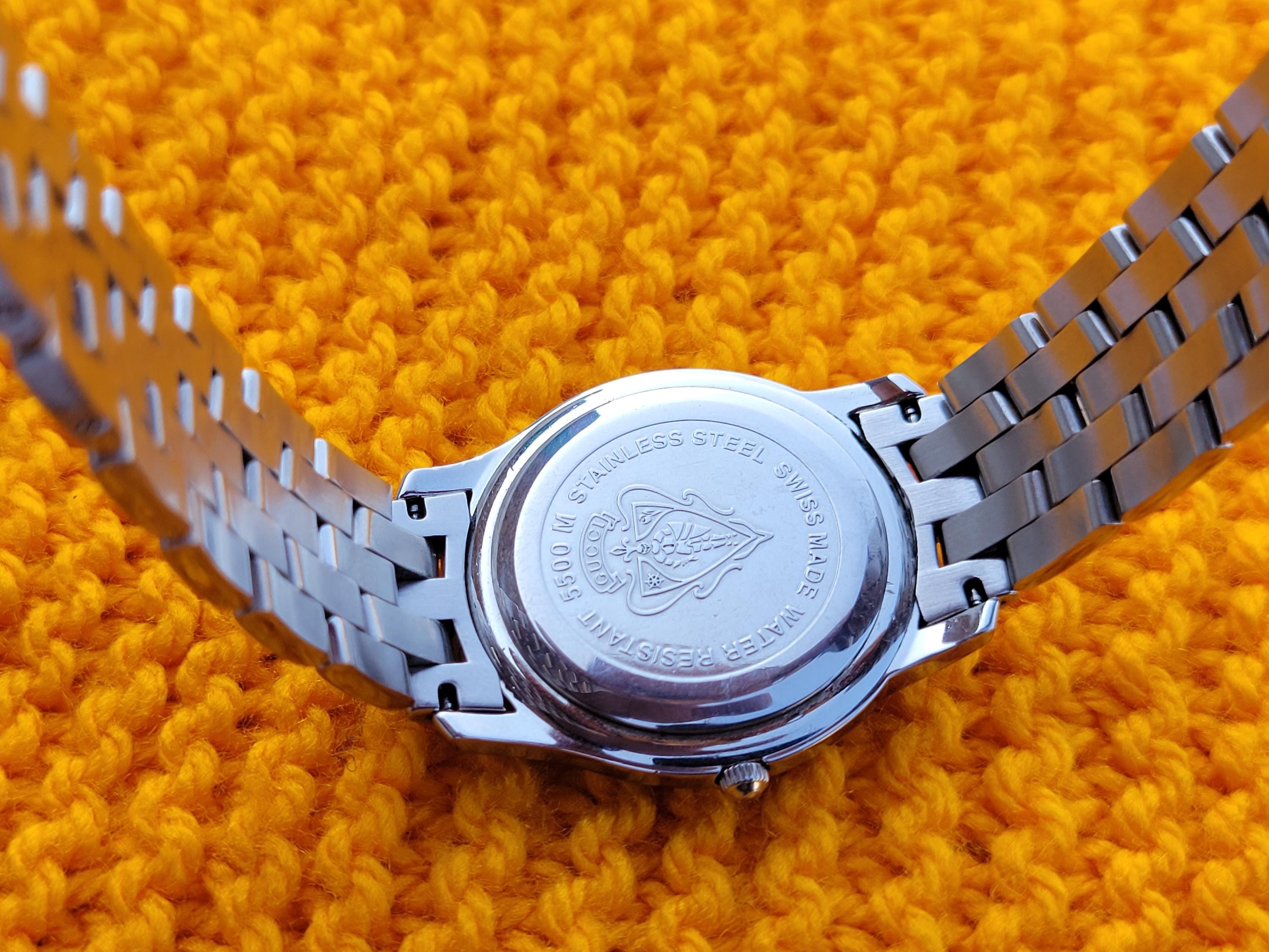 Authentic GUCCI
Stainless Steel Analog Bracelet Watch Gucci Interlocking Small Silver 8-Diamond Steel Bracelet  main image 2
