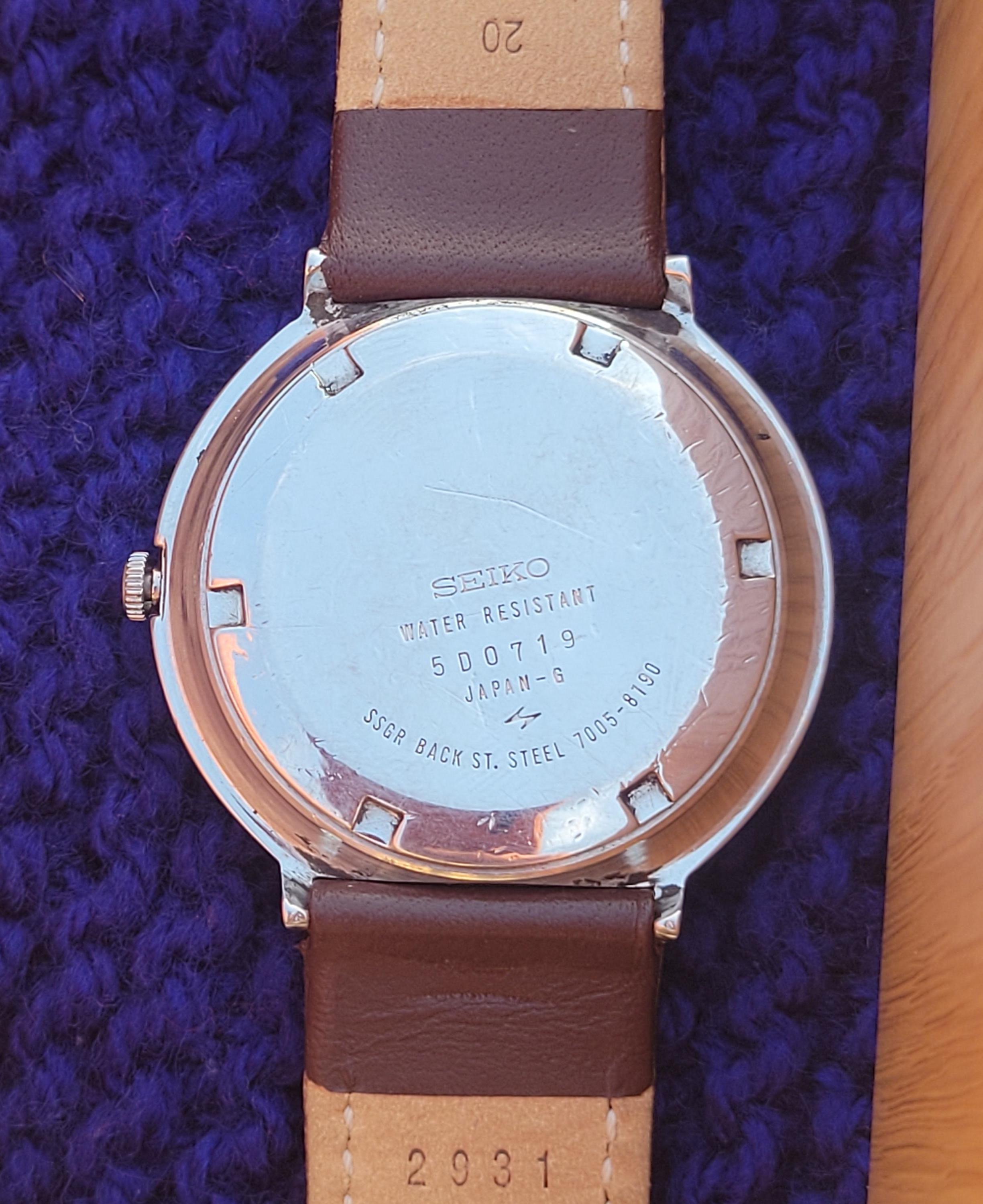 Vintage Seiko 7005-8190 Disco Volante Gold & Steel UFO Cased Rare