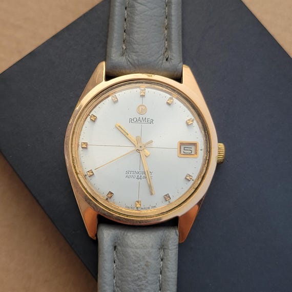 RomaRo Rayα 2019◆RAVER ARMORED READY 70S Vintage Roamer Stingray Roto 44 Watch: Swiss Made Self Winding - Etsy