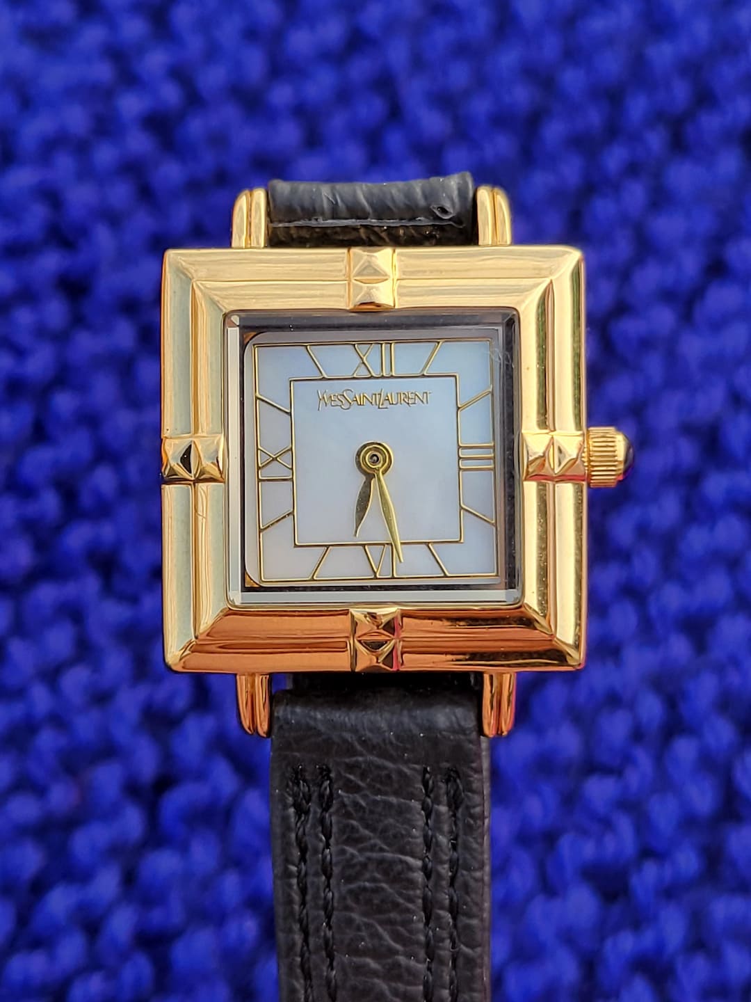 Yvessaint Laurent ☆ ladies watch vintage Vintage YSL Yves Saint Laurent Octagon Two-tone Ladies Watch With