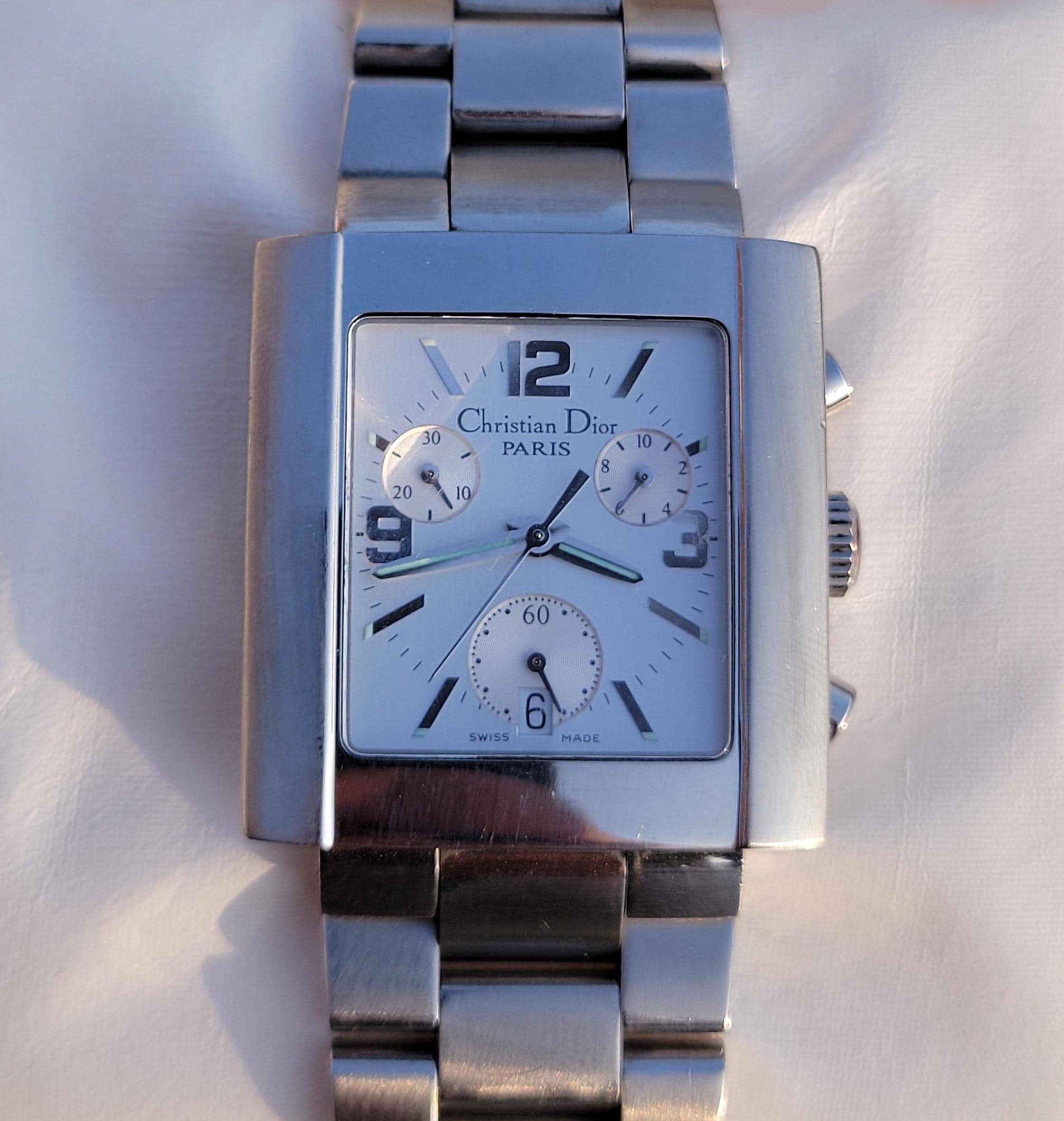 Christian Dior シルバー 腕時計 Christian Dior Navy and Silver Watch Working From Japan | eBay