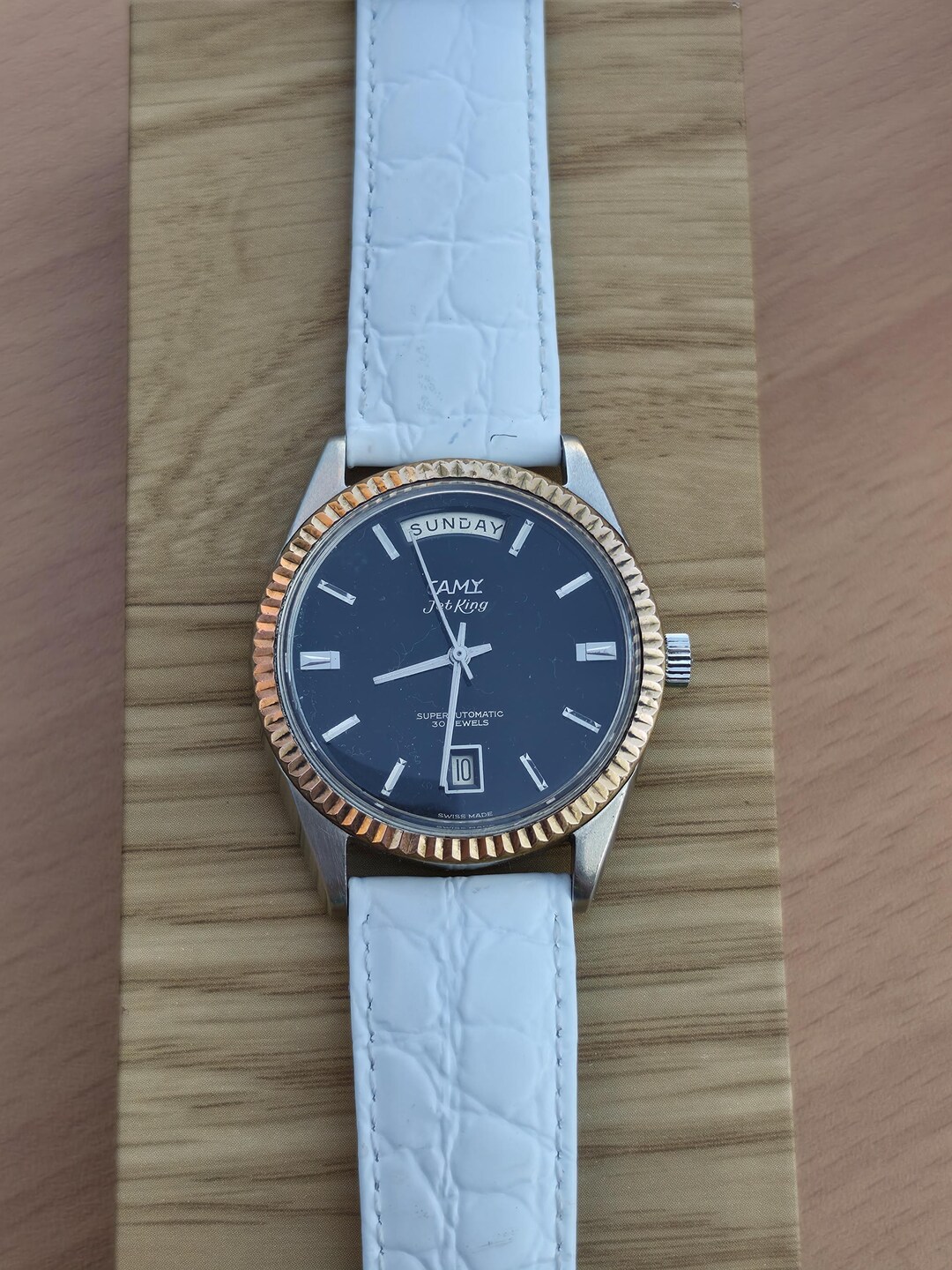 Vintage Camy Jetking SUPERAUTOMATIC 30 Jewels Stainless Steel