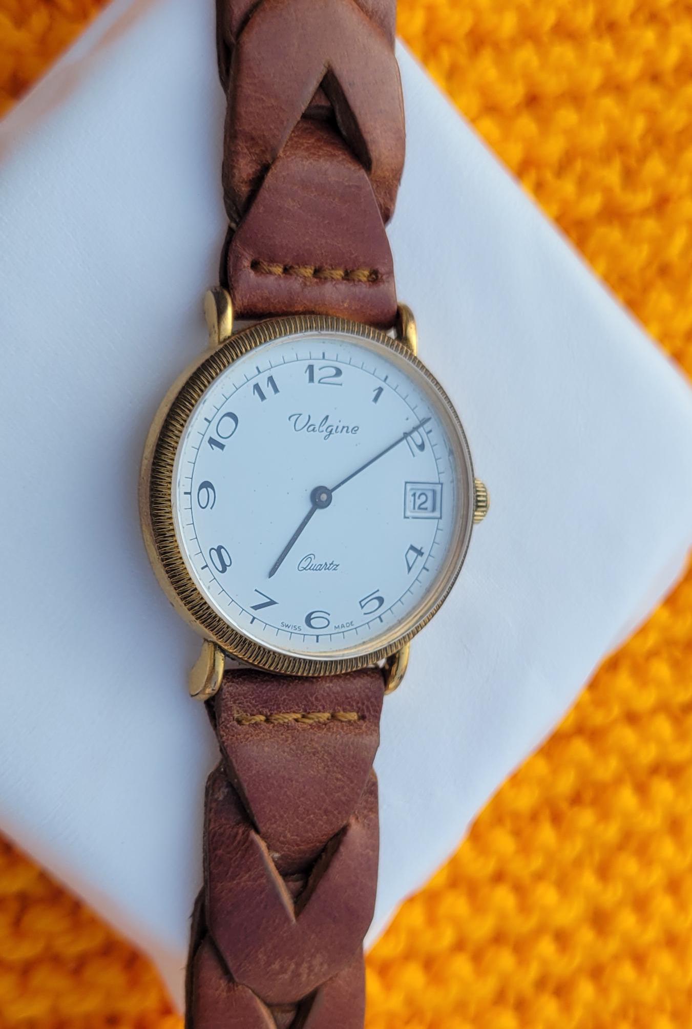 Bracelet De Montre Cavadini En Cuir Véritable - Largeur 18-26mm, Couleur Brun Foncé, Neuf Avec étiquettes