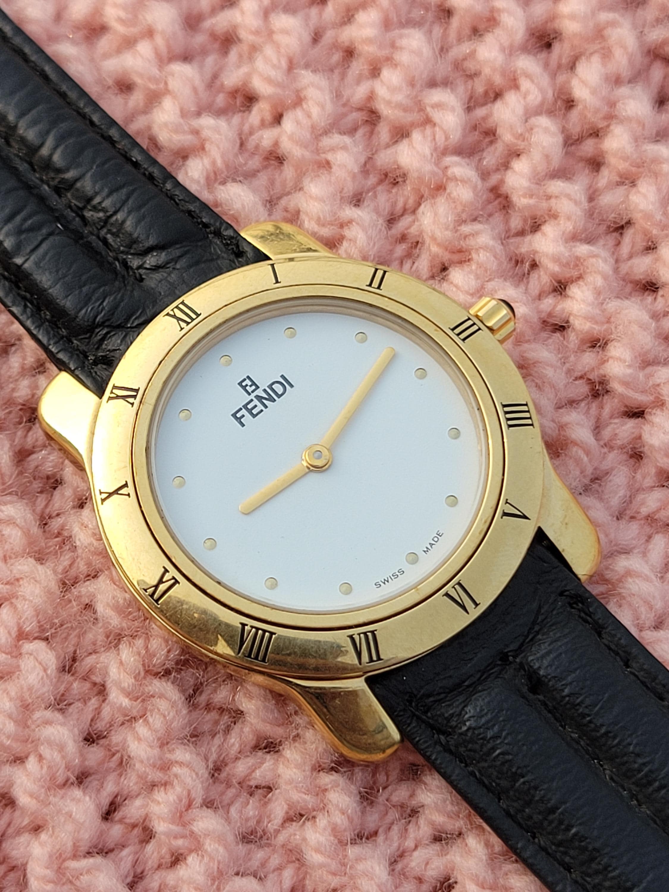 Vintage Fendi Gold Plated Men's Watch: Swiss Made, Rare Design - Etsy