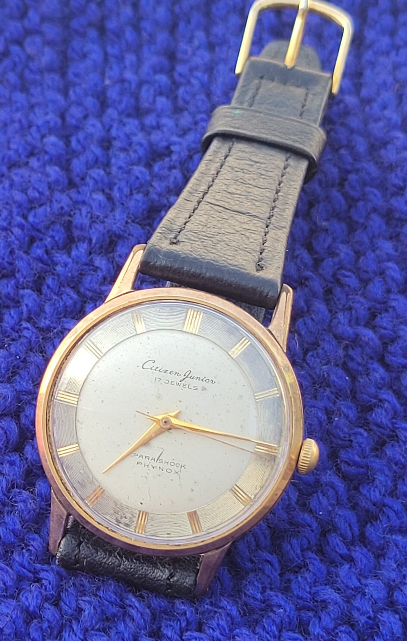 Vintage Citizen Junior Parashock Phynox Manual Wind 1960's Rare