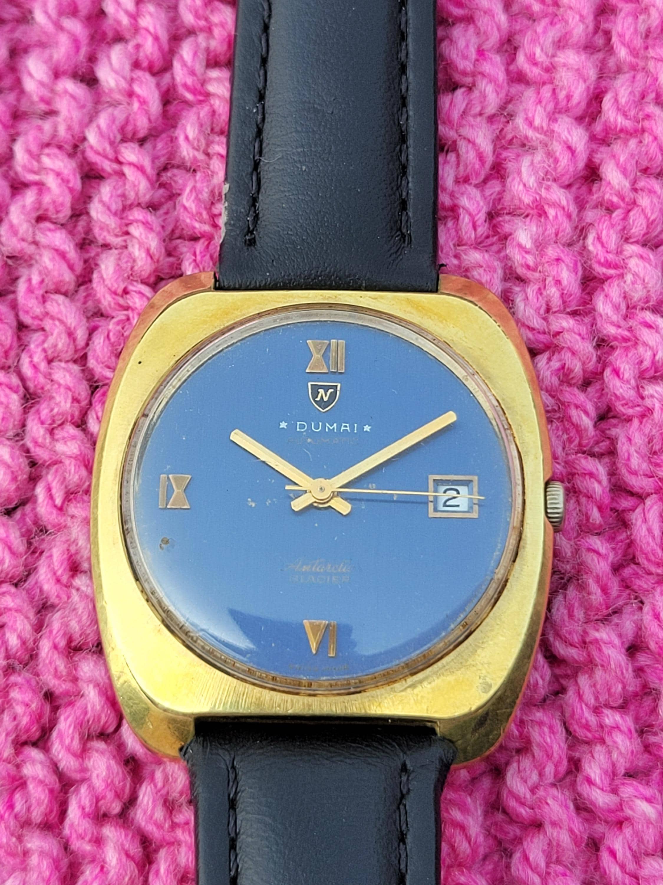 Classic Vintage Nivada DUMAI Antarctic Glacier Automatic Swiss