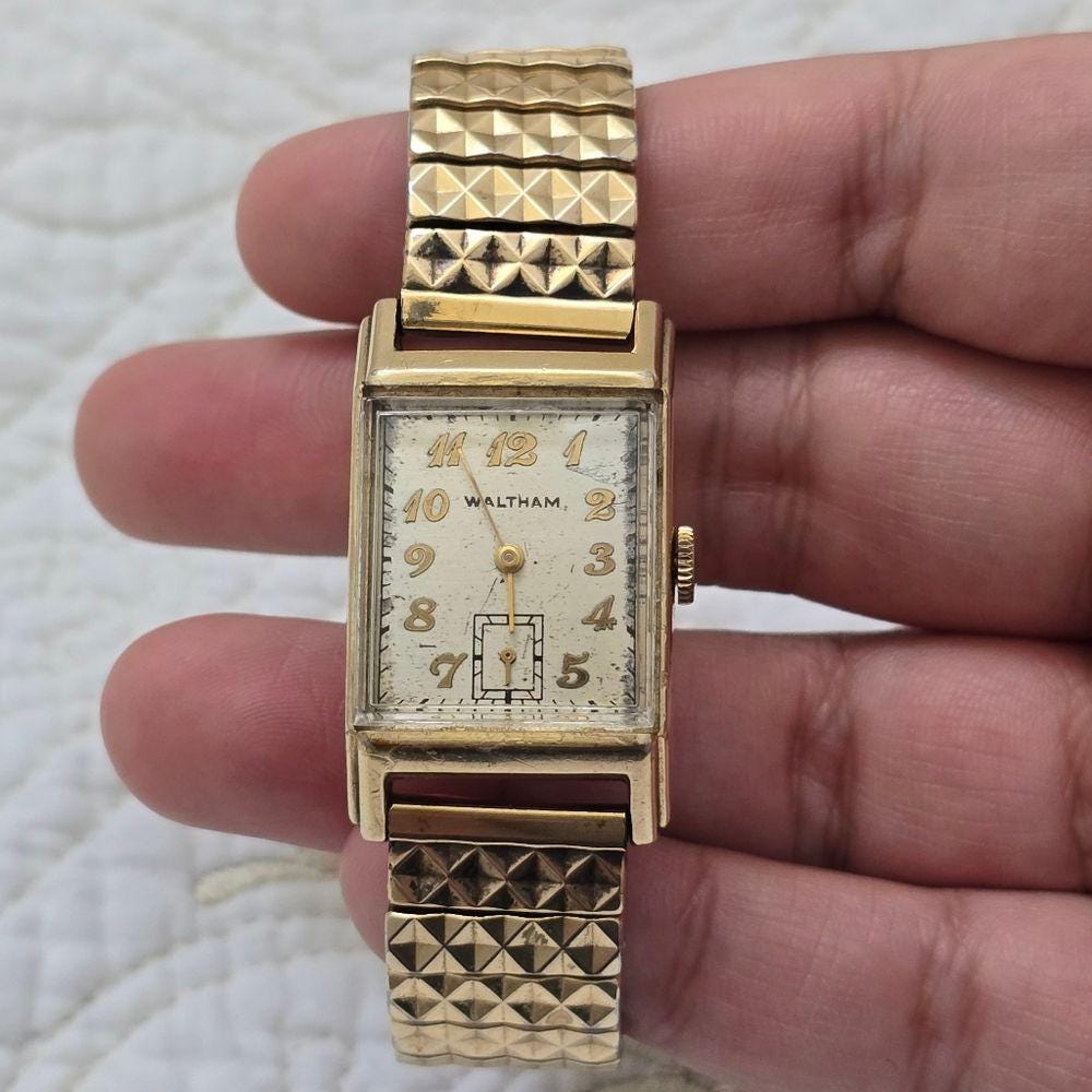 Vintage Waltham Watch 10K Gold-filled 17J Art Deco Original 