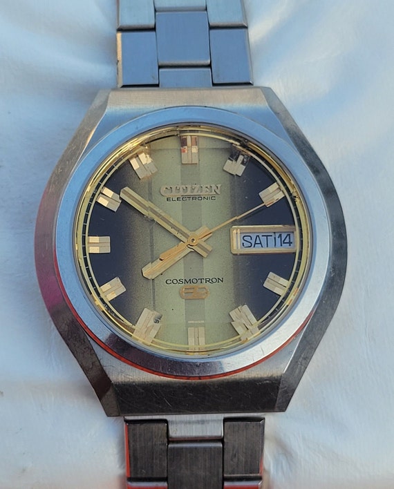 ヴィンテージ シチズン コスモトロン 7802：1970年代 ステンレス