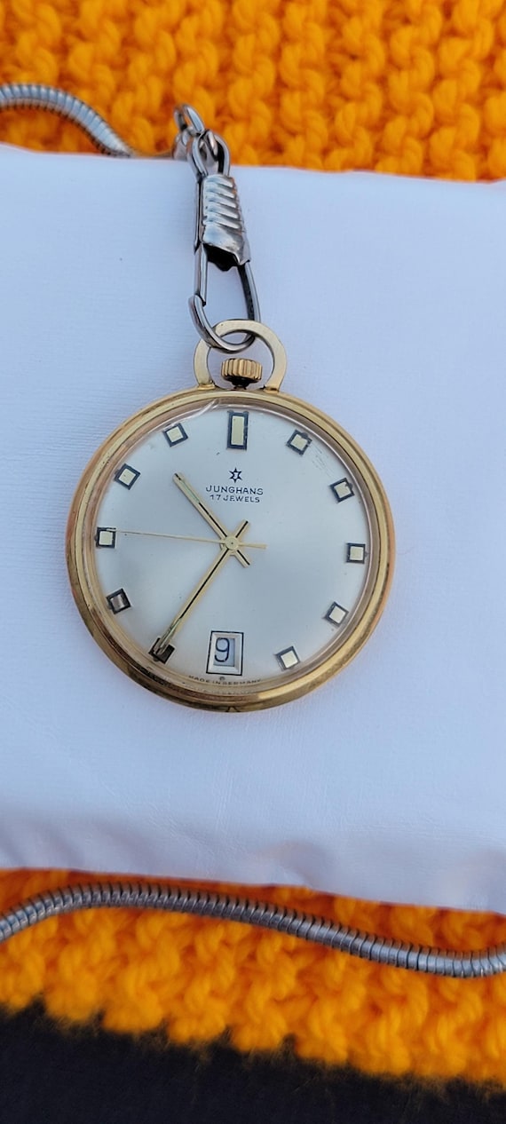 JUNGHANS 彫金置時計944g高さ17.5㎝東Y6-0711①トヒエ